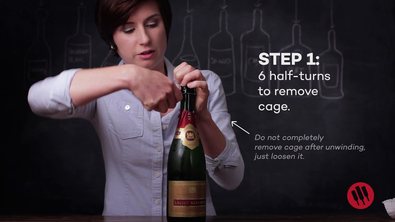 step 1: how to open champagne and other sparkling wine